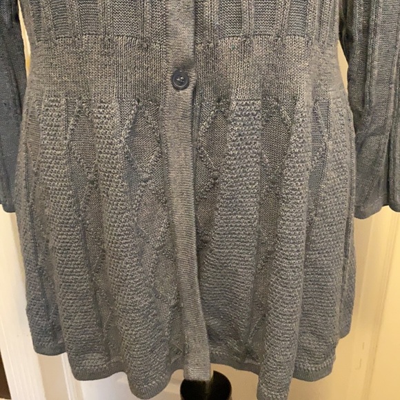 Croft & Barrow Cardigan Sweater Denim Blue XL NWT - Picture 3 of 8